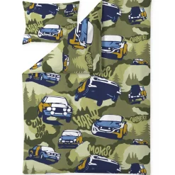 Vallila Pussilakanasetti Ralli 150x210cm vihreä Outlet