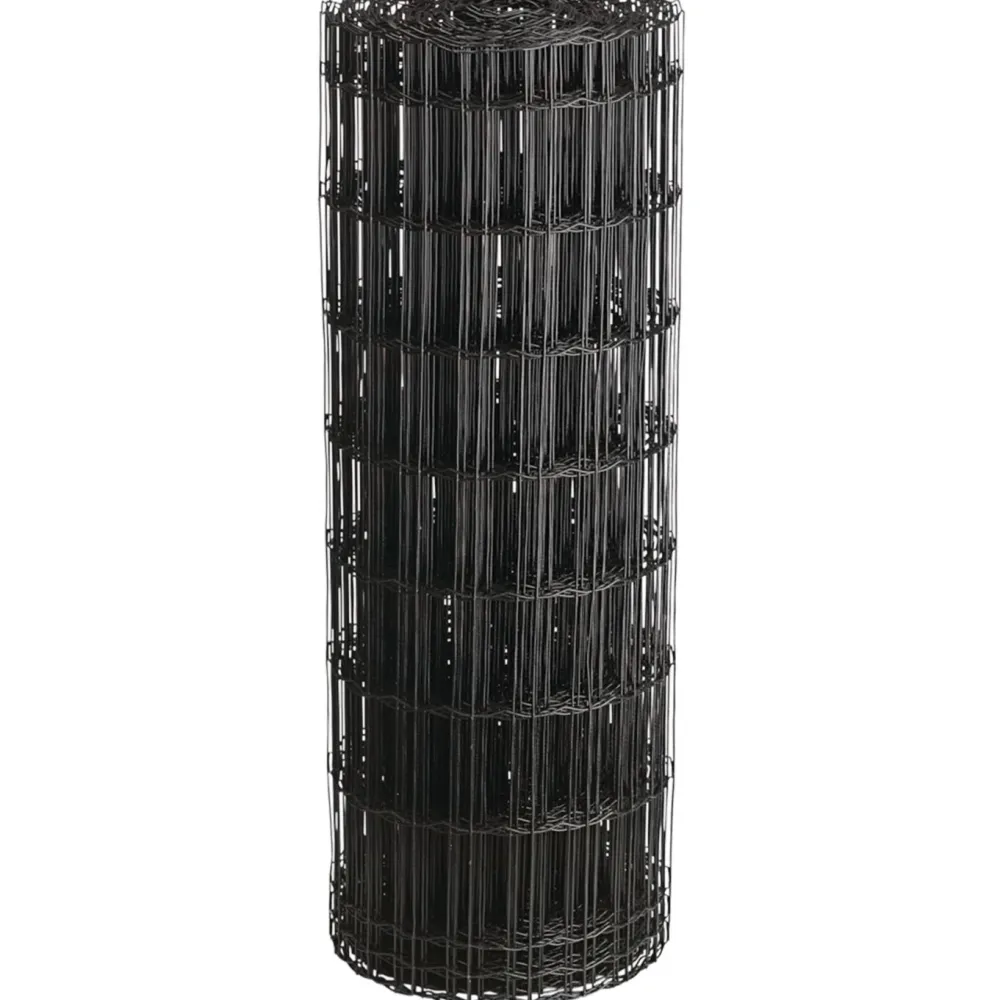 Puutarha-aita 5x10cm 1,2x25m 0% PVC musta - Hortus