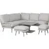 Puutarhakalustesetti MARENDA 4-osainen, harmaa/beige - Home4you Outlet