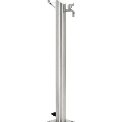 Puutarhan hanapylväs pyöreä ruostumaton teräs 95 cm - FinePRICE Best