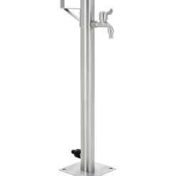 FinePRICE Puutarhan hanapylväs pyöreä ruostumaton teräs 65 cm Discount