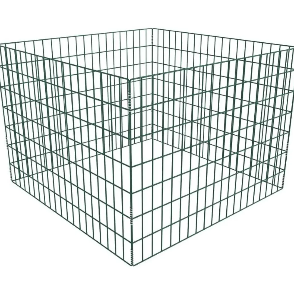 Puutarhan kompostikehikko neliö 100x100x70cm - FinePRICE Online