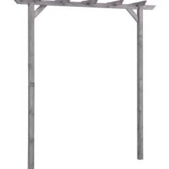 Puutarhan pergola harmaa 200x40x205 cm kyllästetty mänty - FinePRICE Sale