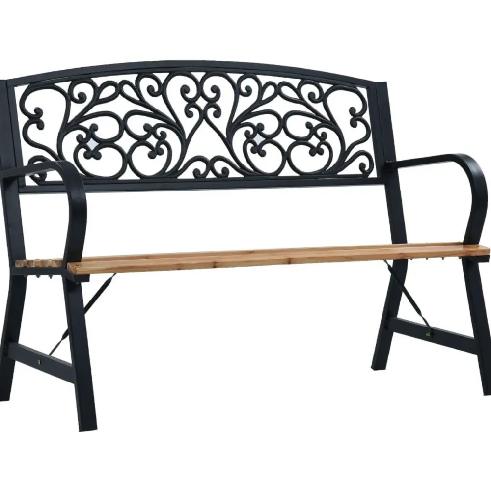 Puutarhapenkki 120 cm puu - FinePRICE