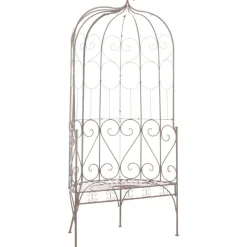 Puutarhapenkki 95 cm rauta antiikinruskea - FinePRICE