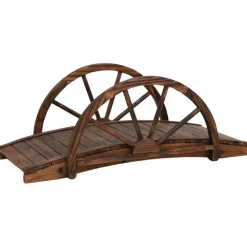Puutarhasilta puolipyörällä 99x50x38 cm täysi kuusi (63338) - FinePRICE Best