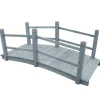 FinePRICE Puutarhasilta 140x60x56 cm kuusi harmaa Best