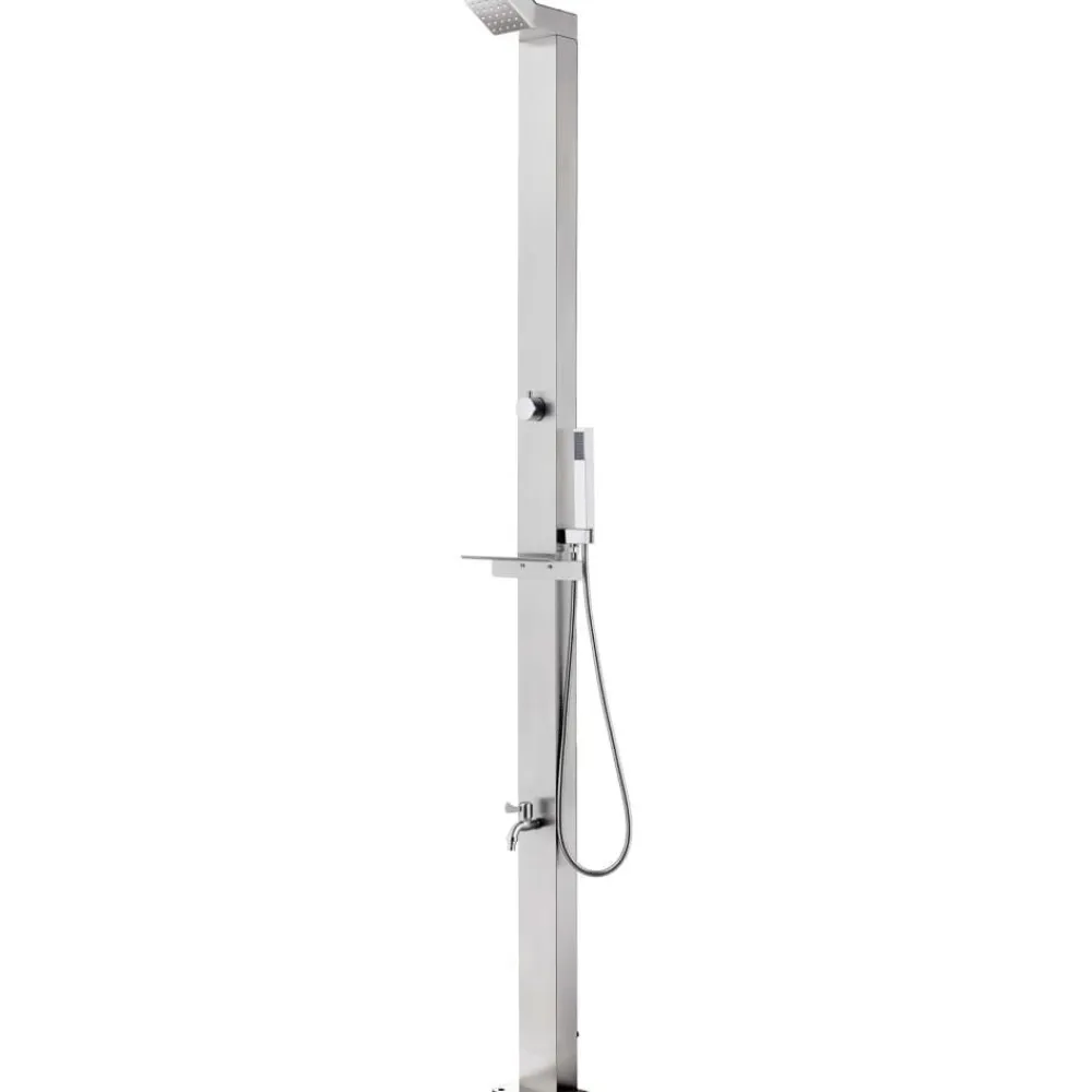 FinePRICE Puutarhasuihku 220cm ruostumaton teräs Hot