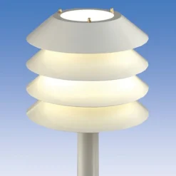 Pylväsvalaisin Käpy AT101ALV Ø 292x283 mm valkoinen - Ensto Outlet