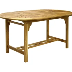 Home4you Pöytä Finlay, jatkettava, 153/195x90cm, ruskea Outlet