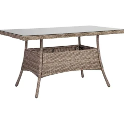 Pöytä Toscana, 140x80cm, harmaanbeige - Home4you