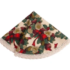 Pöytäliina WINTER FLOWERS Ø70 cm, nauhakuosi, monivärinen - Home4you Clearance