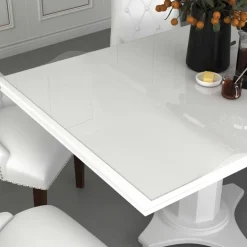 FinePRICE Pöytäsuoja läpinäkyvä 90x90 cm 2 mm pvc Best