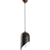Linento Lighting Riippuvalaisin KESIK-6161-RETRO, Ø14cm, tummanruskea Discount