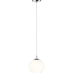 Paulmann Riippuvalaisin Globe, IP44, E27, himmennettävä, kromi Clearance