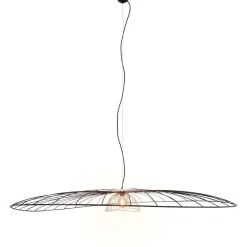 Riippuvalaisin Lauris Ø200cm E27 mattamusta/kulta - Trio Outlet