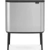 Roska-astia Bo Touch 11+23 L Matt Steel Fingerprint Proof - Brabantia Online