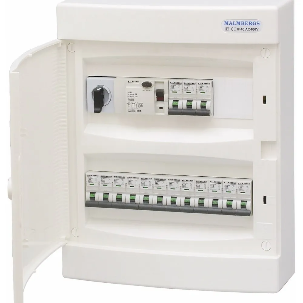Ryhmäkeskus 2x12 modulia, IP40, pinta-asennus - Malmbergs Hot