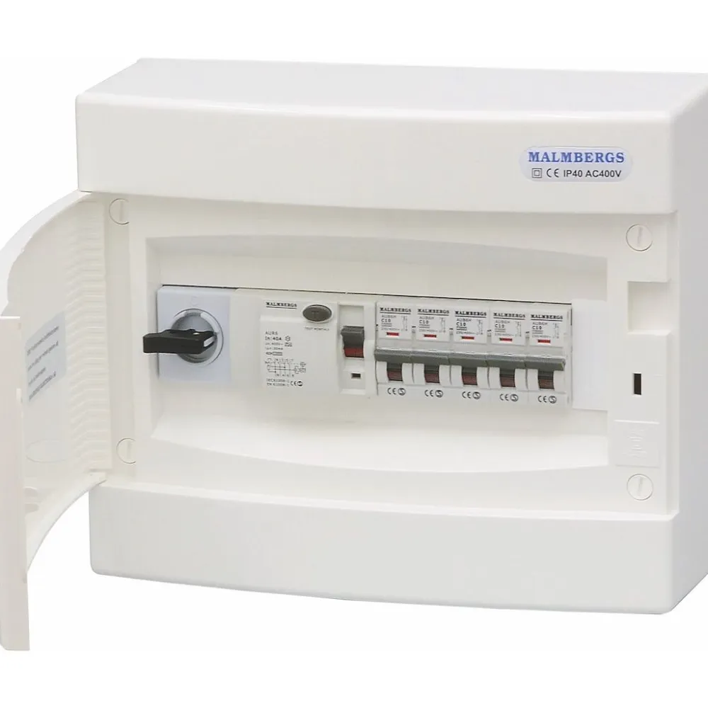 Malmbergs Ryhmäkeskus 1x12 modulia, IP40, pinta-asennus Clearance