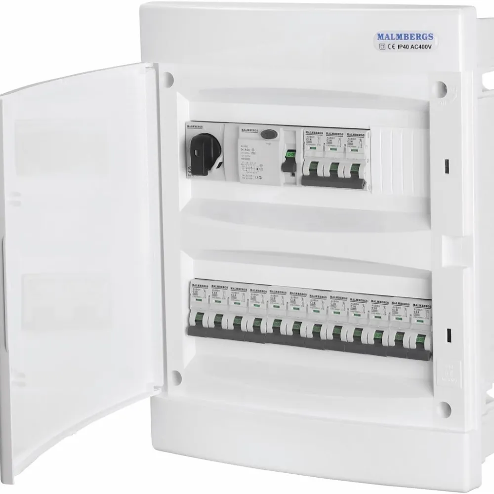 Ryhmäkeskus 2x12 modulia, IP40 uppoasennus - Malmbergs Online