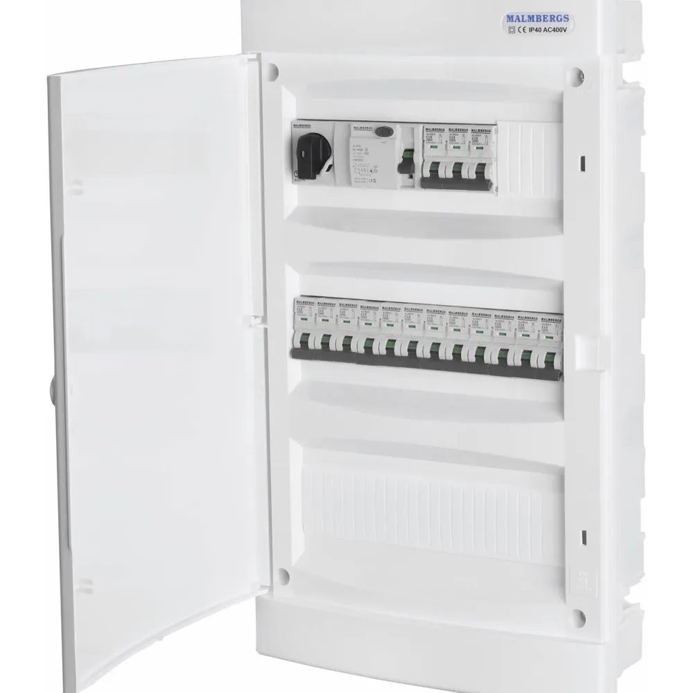 Malmbergs Ryhmäkeskus 3x12 modulia, IP40, uppoasennus Hot