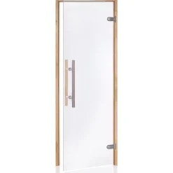 Andres Saunan lasiovi Glass Light Premium, leppäkarmi, eri kokoja, eri värejä Sale