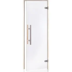Andres Saunan lasiovi Glass Light Premium, haapakarmi, eri kokoja, eri värejä