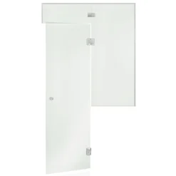Saunan lasiseinä Glass, ovi, lisäpala, ikkuna, saranat keskellä, oikea - Andres Outlet