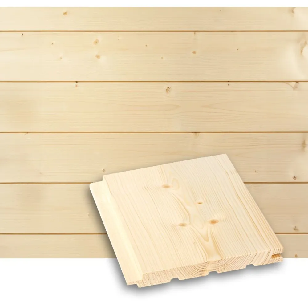 Saunapaneeli Tuuli Sauna STS4, 15x145mm, TK, kuusi, puuvalmis - Lauta