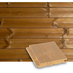 Saunapaneeli Tuuli Sauna STS4, 15x118mm, mänty, lämpökäsitelty - Lauta Hot