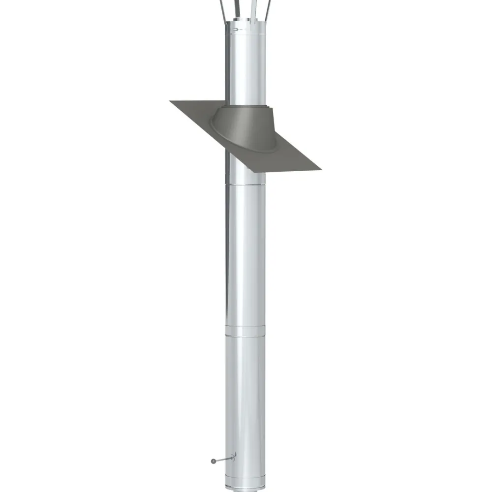 Jeremias Savupiippu/takan piippu 3m, Ø180mm, rst