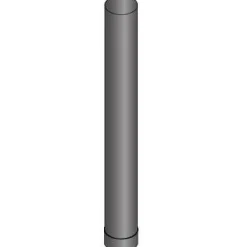 Savuputki/hormi 1,0 m/115 mm Musta - Harvia Discount