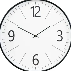 House Nordic Seinäkello Biel, ø51cm, hiljainen käynti, musta/valkoinen Outlet