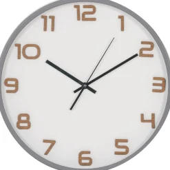 Seinäkello Greenwich, ø35cm, hiljainen käynti, harmaa - House Nordic Discount