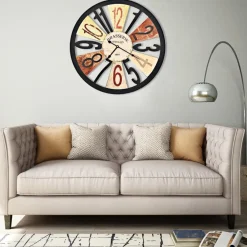 Seinäkello metalli 60 cm monivärinen - FinePRICE Discount