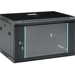 FinePRICE Seinäkiinnitettävä verkkolaitekaappi 19", IP20, 600x450x375 mm