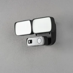 Konstsmide Seinävalaisin Smartlight 7869-750 musta 24W kamera kaiutin mikrofoni Hot