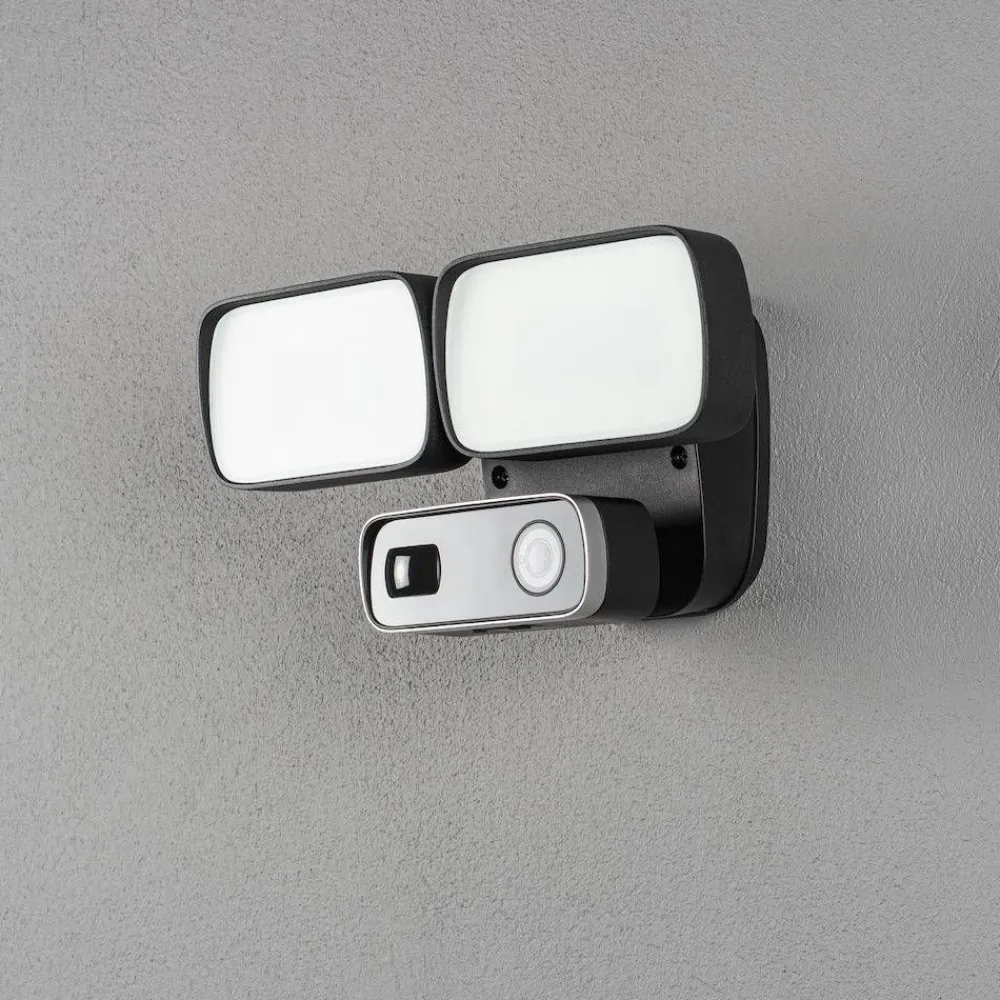 Konstsmide Seinävalaisin Smartlight 7869-750 musta 24W kamera kaiutin mikrofoni Hot