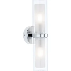 Paulmann Seinävalaisin Luena, IP44, E14, 2-osainen, himmennettävä, kromi Outlet