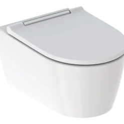 Seinä-WC-istuin ONE Turboflush, kromin värinen Design-kansi - Geberit Outlet