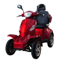 Senioriskootteri Kontio SilverFox Four 2.0 metallinpunainen - Kontio Motors New