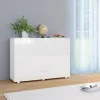 Senkki korkeakiilto valkoinen 107x35x80 cm - FinePRICE Clearance
