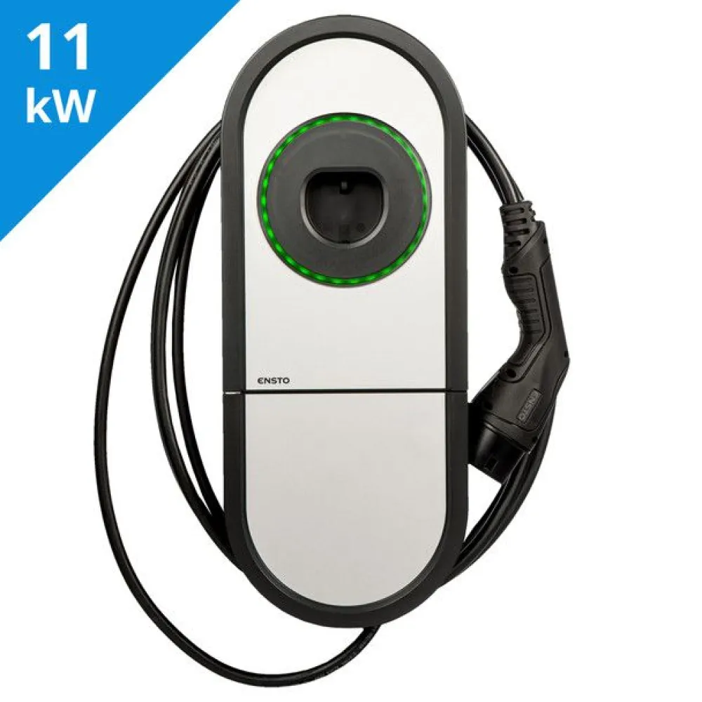 Sähköauton latausasema One EVH, Type2, 11kW(3x16A), 5m kaapeli - Ensto