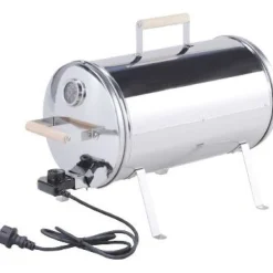 Sähkösavustin 1100W termostaatti 57 x 26 x 41 cm ruostumaton teräs - Kobe Discount