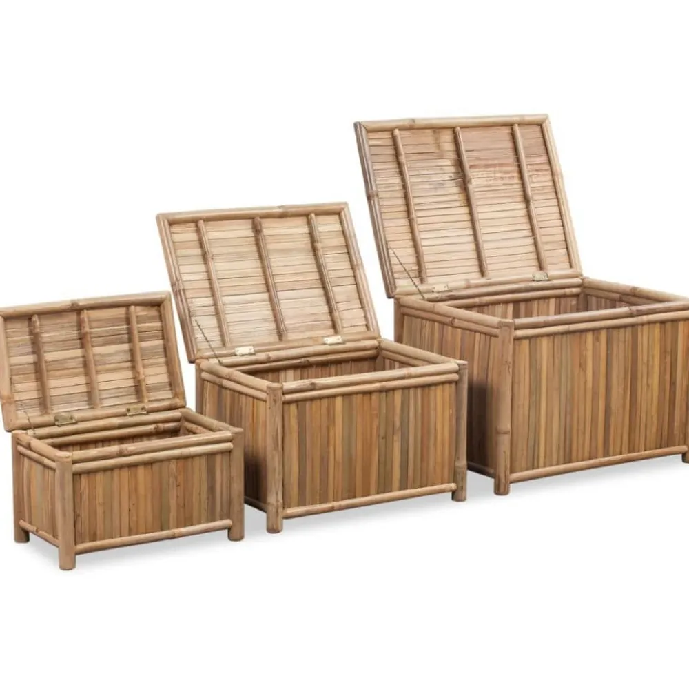 FinePRICE Säilytyslaatikkoa 3kpl bambu Best
