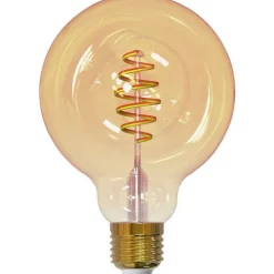 Airam Sisustuslamppu SmartHome GLOBE 95, 4.9W, E27, 350lm, 1800-3000K, amber Best