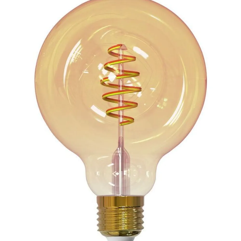 Airam Sisustuslamppu SmartHome GLOBE 95, 4.9W, E27, 350lm, 1800-3000K, amber Best