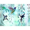 Sisustustarra Flying Hummingbirds II eri kokoja - Artgeist