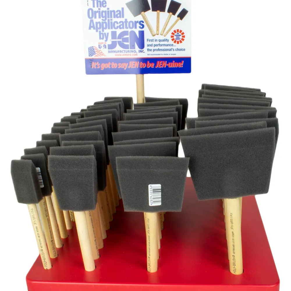 Jen Sivellinsetti Poly-Brush 12x25/50/75/100 mm 48 sivellintä + teline Hot