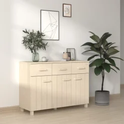 FinePRICE Sivupöytä Hamar 113x40x80cm, mänty, eri värejä Clearance